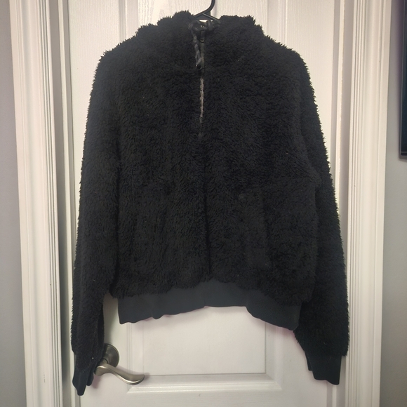 🖤 Black Lulu Sherpa Zip Pullover 10 - Picture 1 of 2